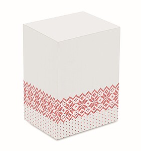 Zimní dárková sada hrnku a rukavic, červená