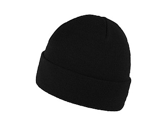 ZOBAR Dvojitě pletená zimní čepice, unisex, černá - reklamní čepice