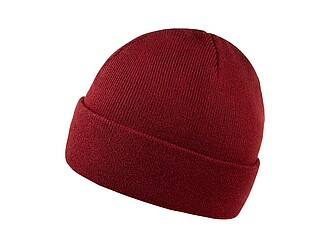 ZOBAR Dvojitě pletená zimní čepice, unisex, vínová