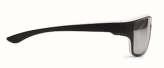 Zrcadlové sportovní sluneční brýle, bílá