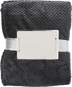 ZUNAS Fleecová deka s vaflovým designem, šedá